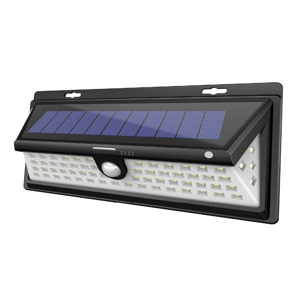 Lampa solara de perete cu senzor de miscare si lumina cu 80 leduri